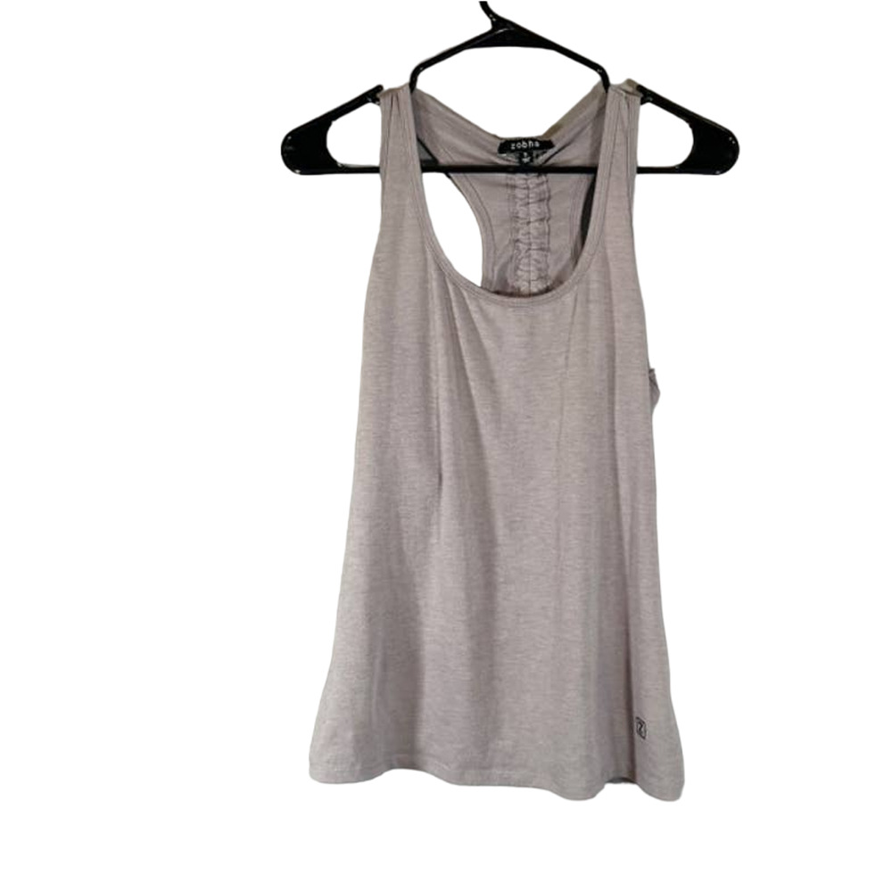 Zobha Lilac Ruched Racerback Athletic Tank Top Women’s Small